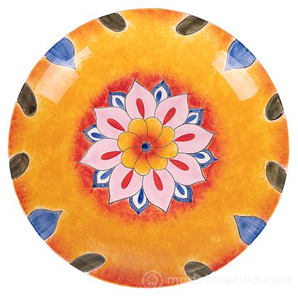 Piatto da portata tondo in ceramica Infinito cm 38,5
