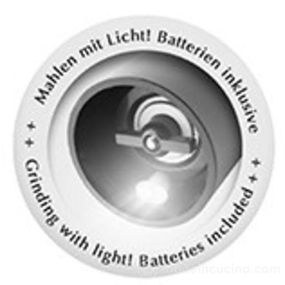 Macinapepe o sale elettrico Pepmatik con luce