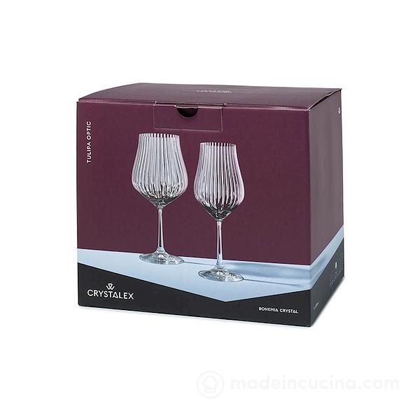 Set 6 calici Tulipa Optic cl 35