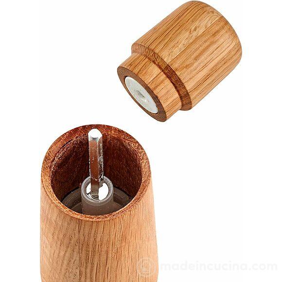 Macina per sale e pepe in legno di quercia Mini Stockholm cm 11