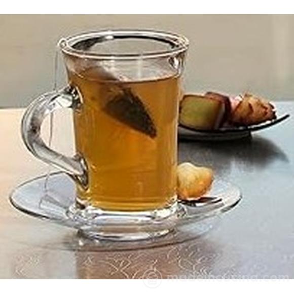 Set 6 tazze mug da Thè in vetro ml 230