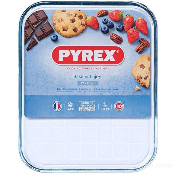 Teglia da forno bassa in vetro borosilicato cm 32x26