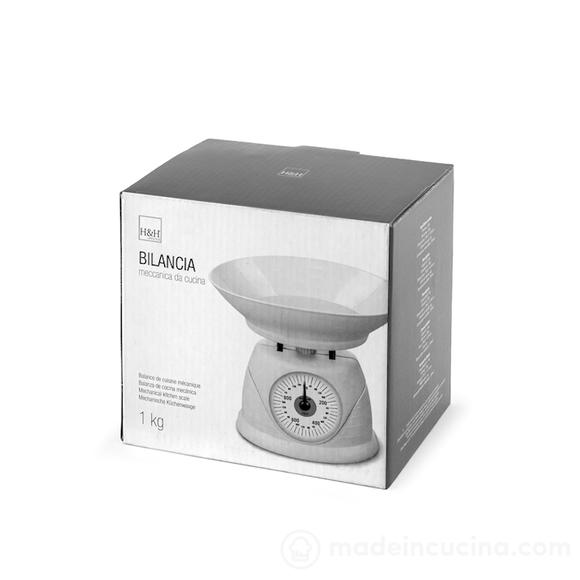 Bilancia meccanica da cucina in polipropilene bianco 1 kg