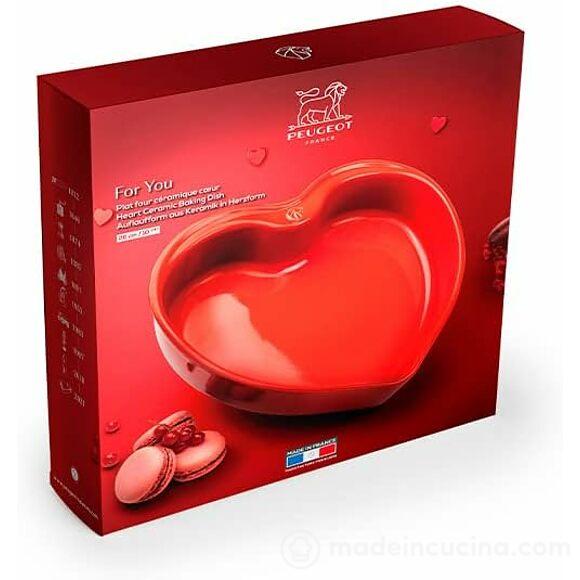 Pirofila cuore Appolia rosso cm 26x26x6