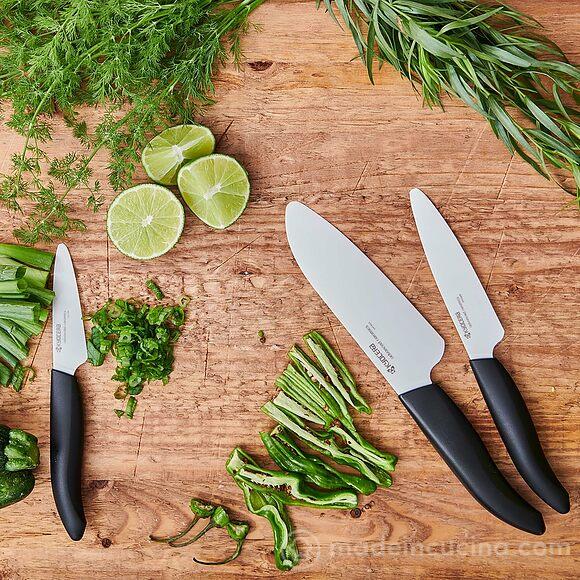 Set 3 coltelli in ceramica Gen White 75-110-140 mm