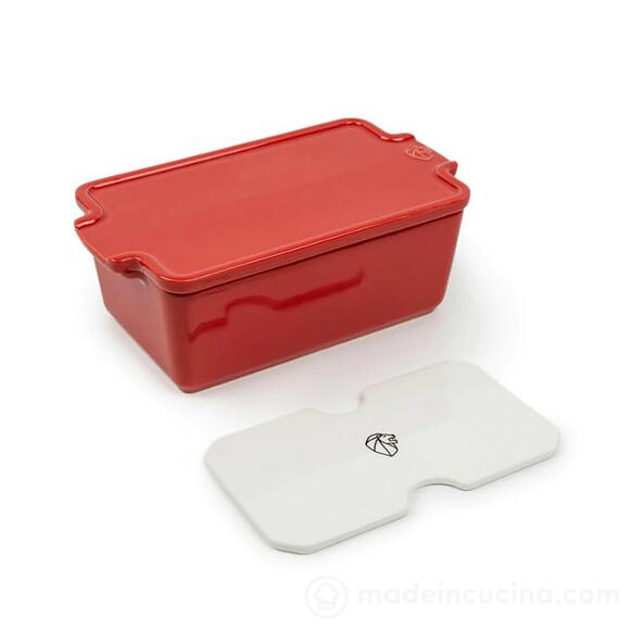 Terrina Foie Gras con pressa 600-700 gr Appolia rosso