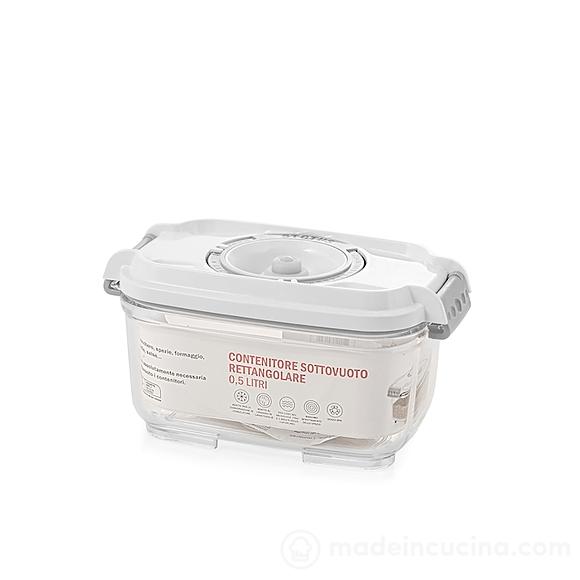 Contenitore rettangolare sottovuoto per alimenti in tritan
