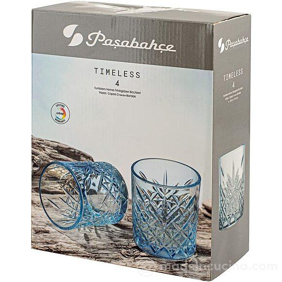 Set 4 bicchieri Timeless azzurro cl 34,5