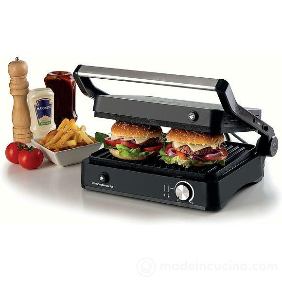 Bistecchiera elettrica Metal Grill 3 in 1
