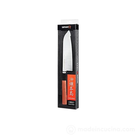 Coltello da cucina professionale Okinawa Santaoku cm 17,5