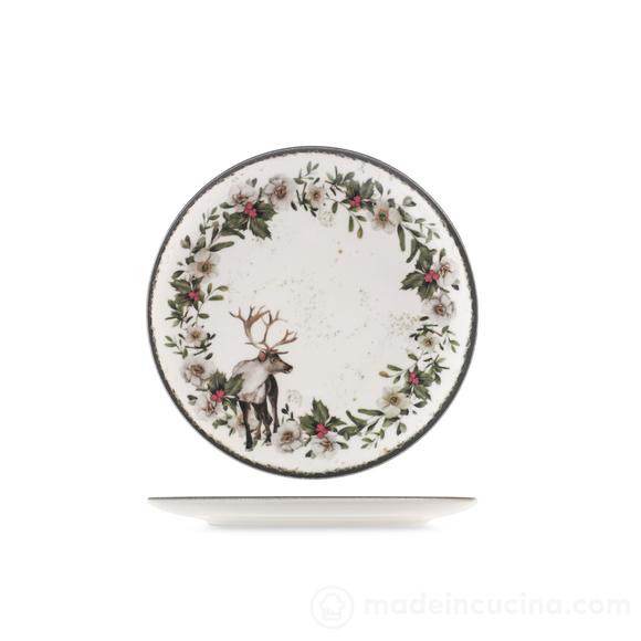 Servizio piatti in stoneware 18 pezzi Nordic Garland