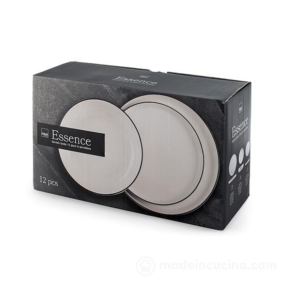 Servizio piatti 12 pezzi Essence Black