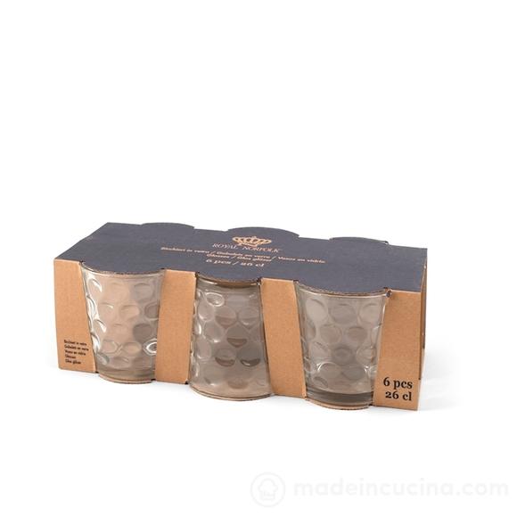 Set 6 bicchieri in vetro Cheers cl 26