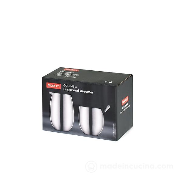 Set lattiera e zuccheriera in acciaio inox Columbia