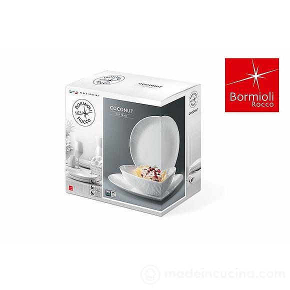 LGVSHOPPING Servizio Di Piatti Da Tavola Bormioli Prima Bianco 18 Pezzi