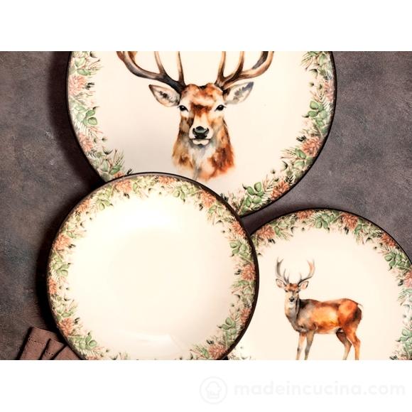 Servizio piatti 18 pezzi in stoneware Montana