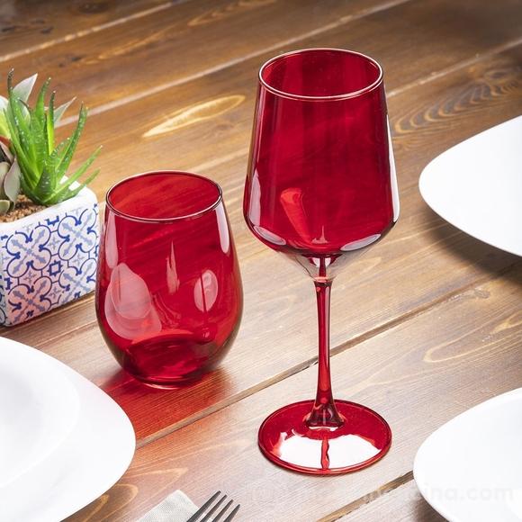 Set 6 calici Rubino Sibilla rosso cl 51