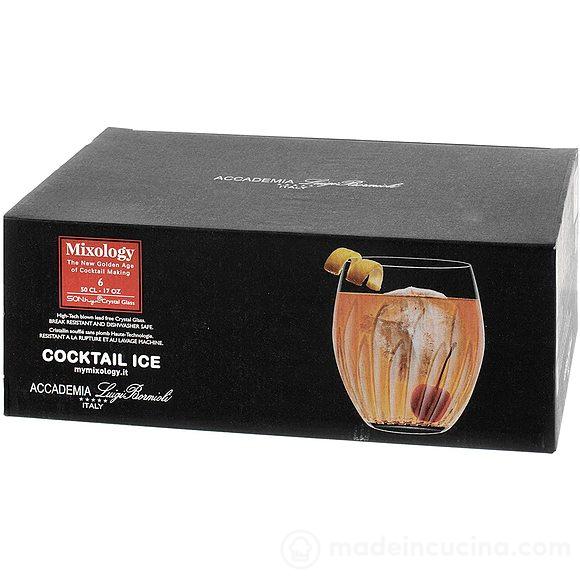 Set 6 bicchieri Cocktail Ice Mixology