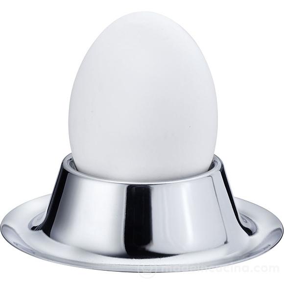 Set 4 porta uovo in acciaio inox