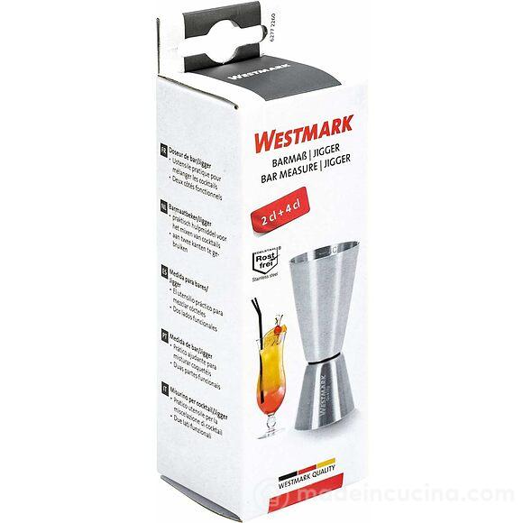 Misurino cocktail Jigger in acciaio inox 2/4 cl