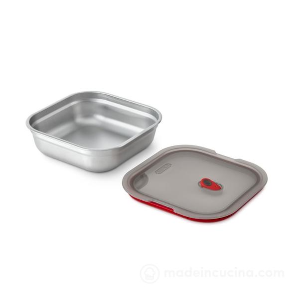 Lunchbox in acciaio inox Steel Food Box Square Small 1,1 litri