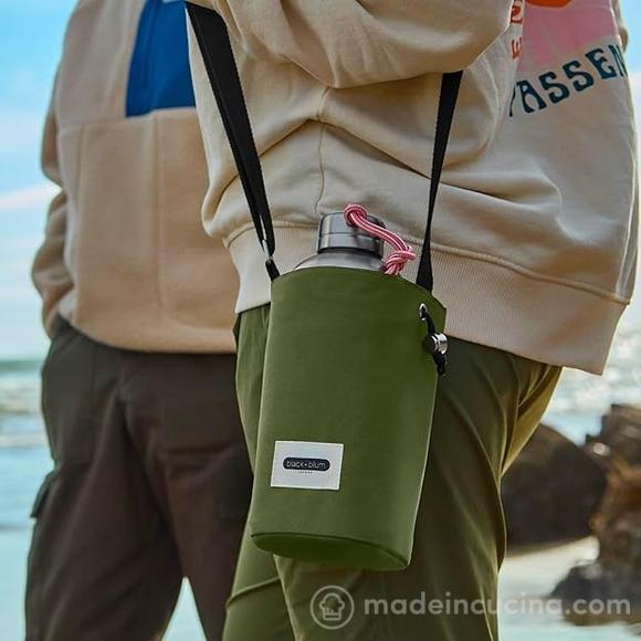 Borsa termica per bottiglie Insulated Bottle Bag verde muschio
