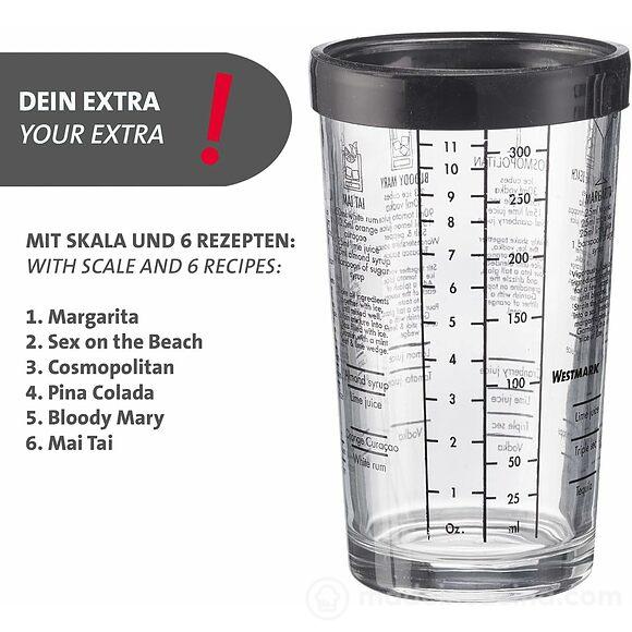 Shaker Boston in vetro e acciaio inox 350 ml