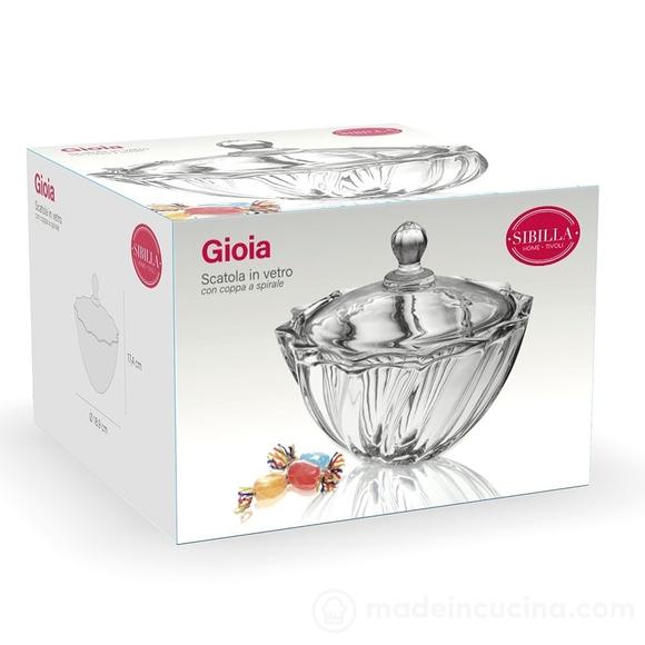 Coppa porta caramelle con coperchio in vetro Gioia Sibilla