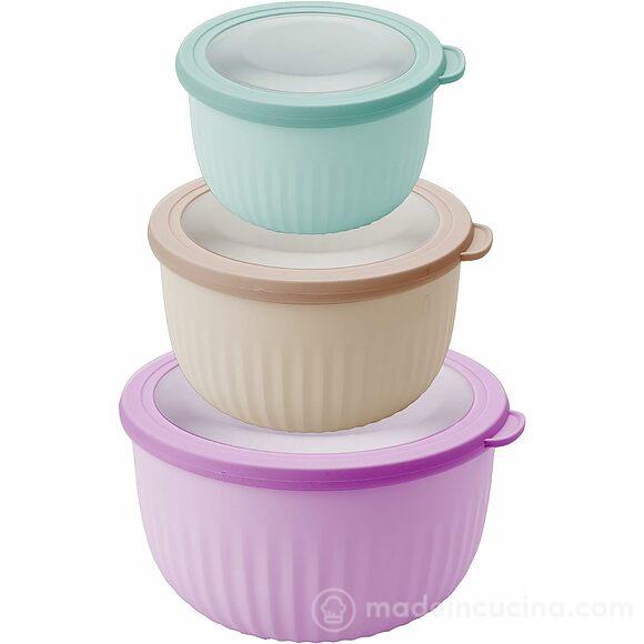 Set 3 contenitori ermetici alti per alimenti Lillo Smart