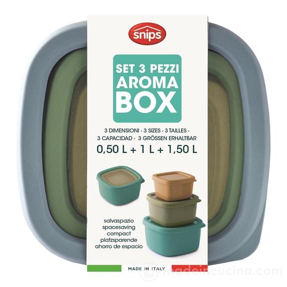 Set 3 contenitori per alimenti Aroma Box