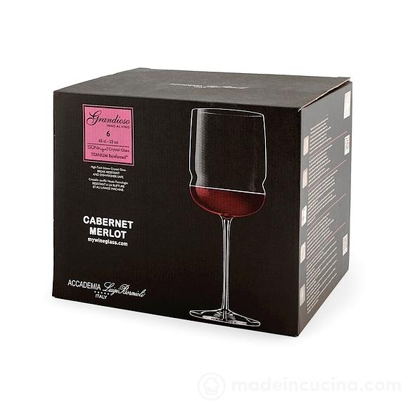 Set 6 calici cabernet merlot Grandioso cl 65