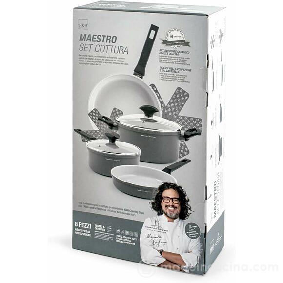 Batteria di pentole Maestro 8 pezzi Alessandro Borghese