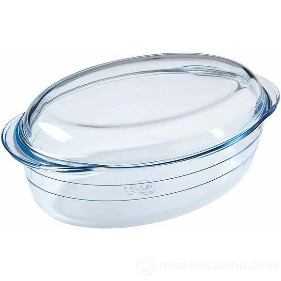 Casseruola ovale in vetro borosilicato con coperchio Ocuisine
